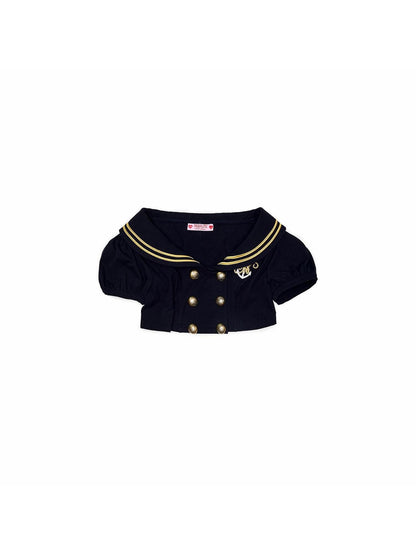 1JINN STUDIO Nautical Short Sleeve Minimalist Women&