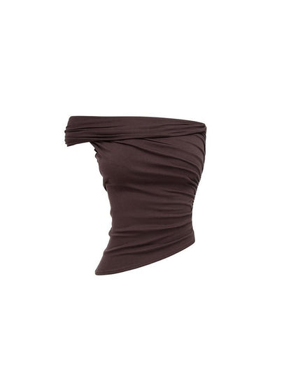 1JINN STUDIO One Shoulder Asymmetric Ruched Multiway Women&