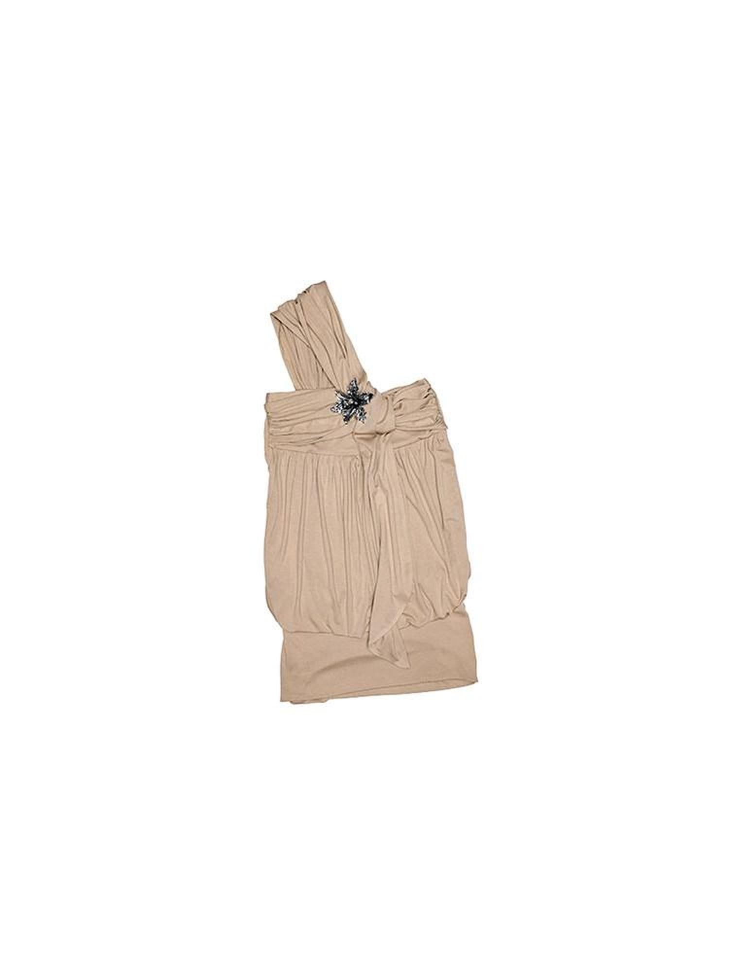 1JINN STUDIO One Shoulder Knotted Bustier Bodycon Women&