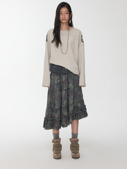 1JINN STUDIO Oversize Football Print Crystals Women&
