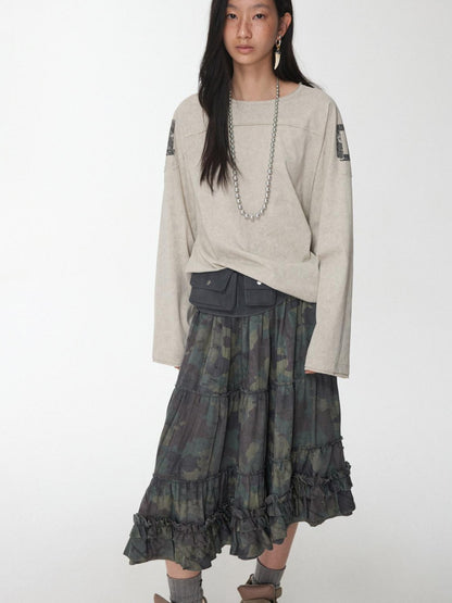 1JINN STUDIO Oversize Football Print Crystals Women&