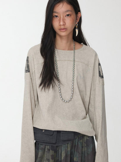 1JINN STUDIO Oversize Football Print Crystals Women&