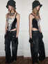 1JINN STUDIO Paint Splatter Vintage Multi Pocket Cargo Women&