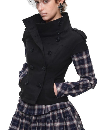 1JINN STUDIO Plaid Vintage Slim Fit Women&