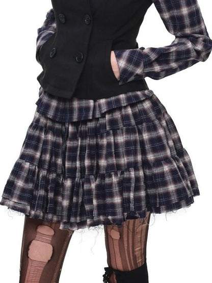 1JINN STUDIO Plaid Vintage Slim Fit Women&
