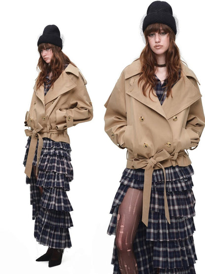 1JINN STUDIO Plaid Vintage Slim Fit Women&