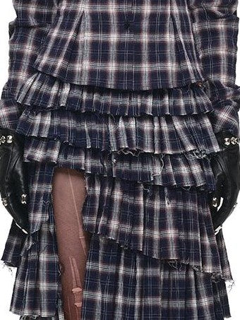 1JINN STUDIO Plaid Vintage Slim Fit Women&
