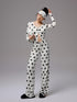 1JINN STUDIO Playful Contrast Polka Dot Cardigan Women&