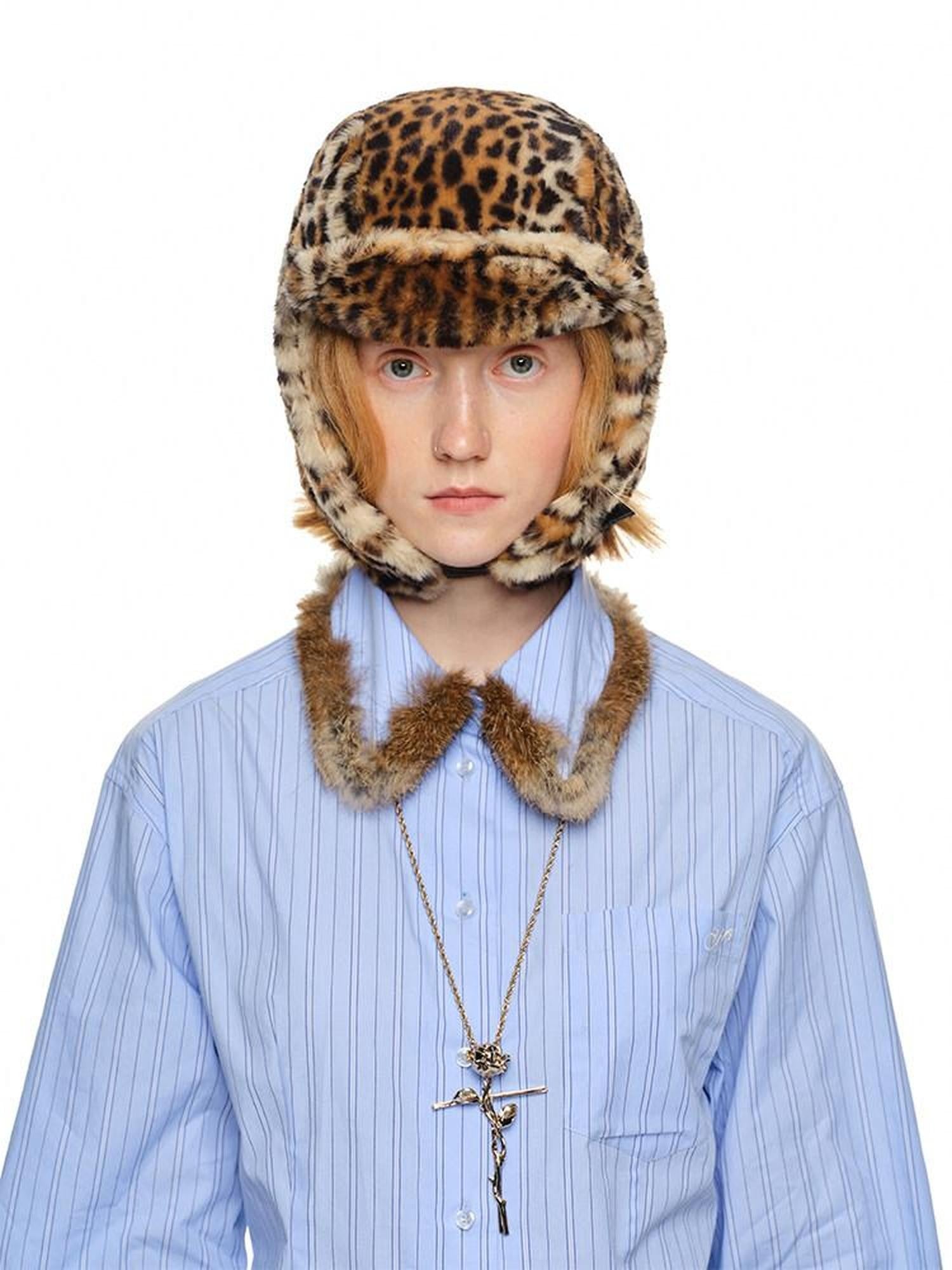 1JINN STUDIO Plush Multicolor Earflap Aviator Women&