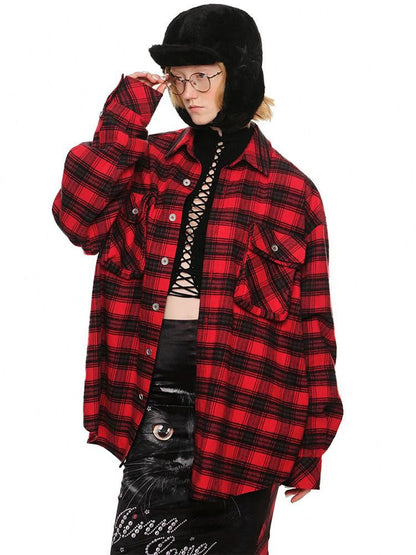 1JINN STUDIO Plush Multicolor Earflap Aviator Women&