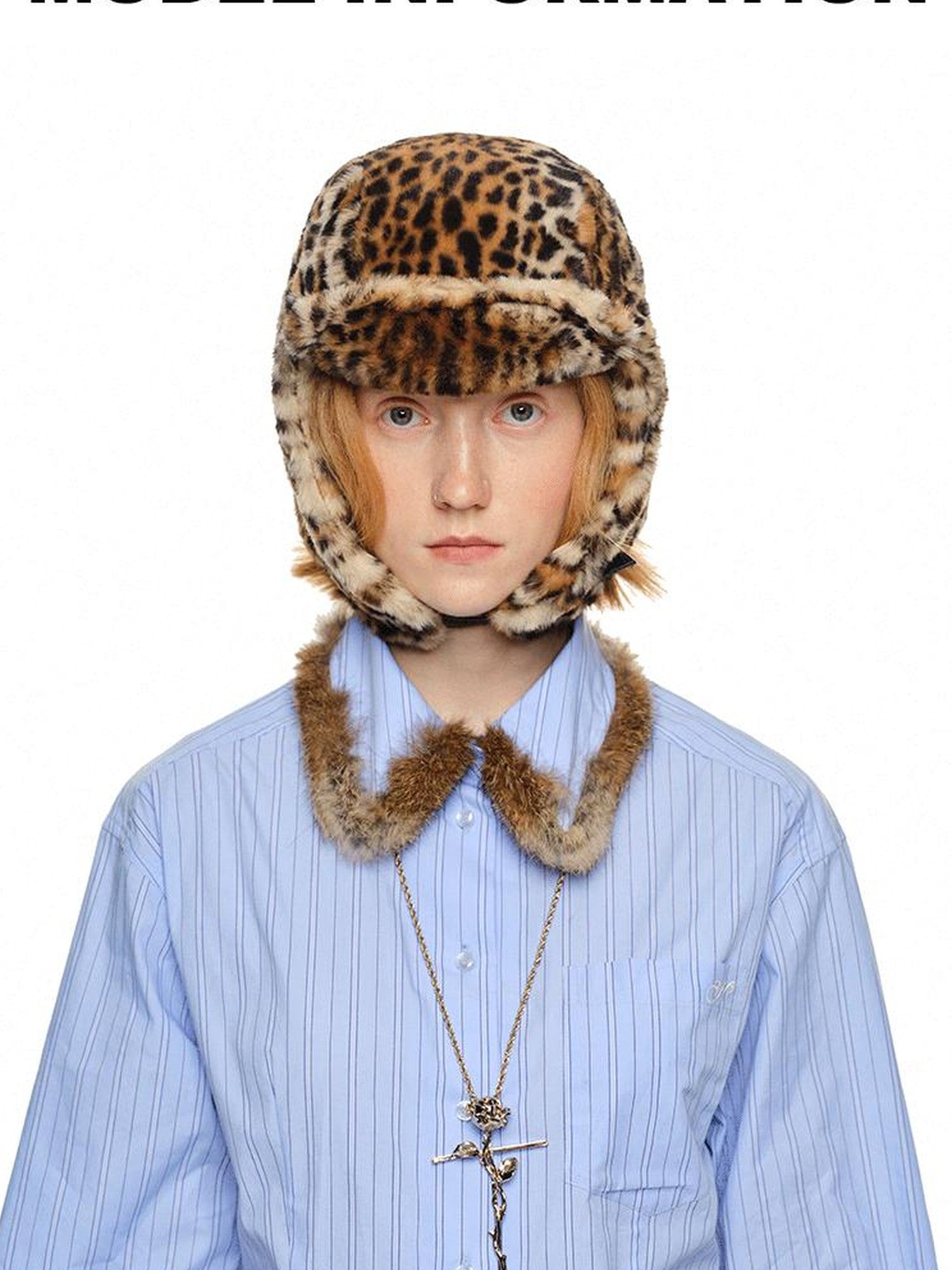 1JINN STUDIO Plush Multicolor Earflap Aviator Women&