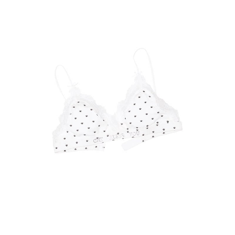 1JINN_STUDIO_Polka_Dot_Cat_Paw_Lace_Crop_Cardigan_Bustier_Bodycon_Women&