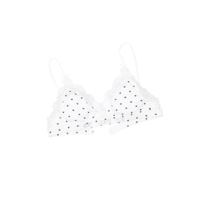 1JINN_STUDIO_Polka_Dot_Cat_Paw_Lace_Crop_Cardigan_Bustier_Bodycon_Women&