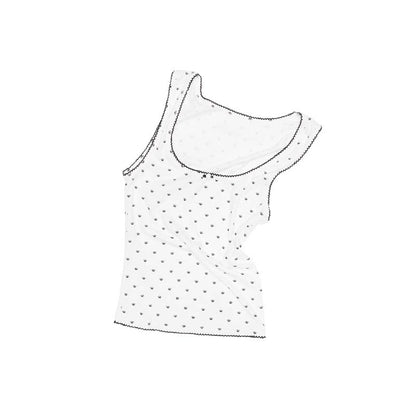 1JINN_STUDIO_Polka_Dot_Cat_Paw_Lace_Round_Neck_Slim_Knit_Pencil_Women&