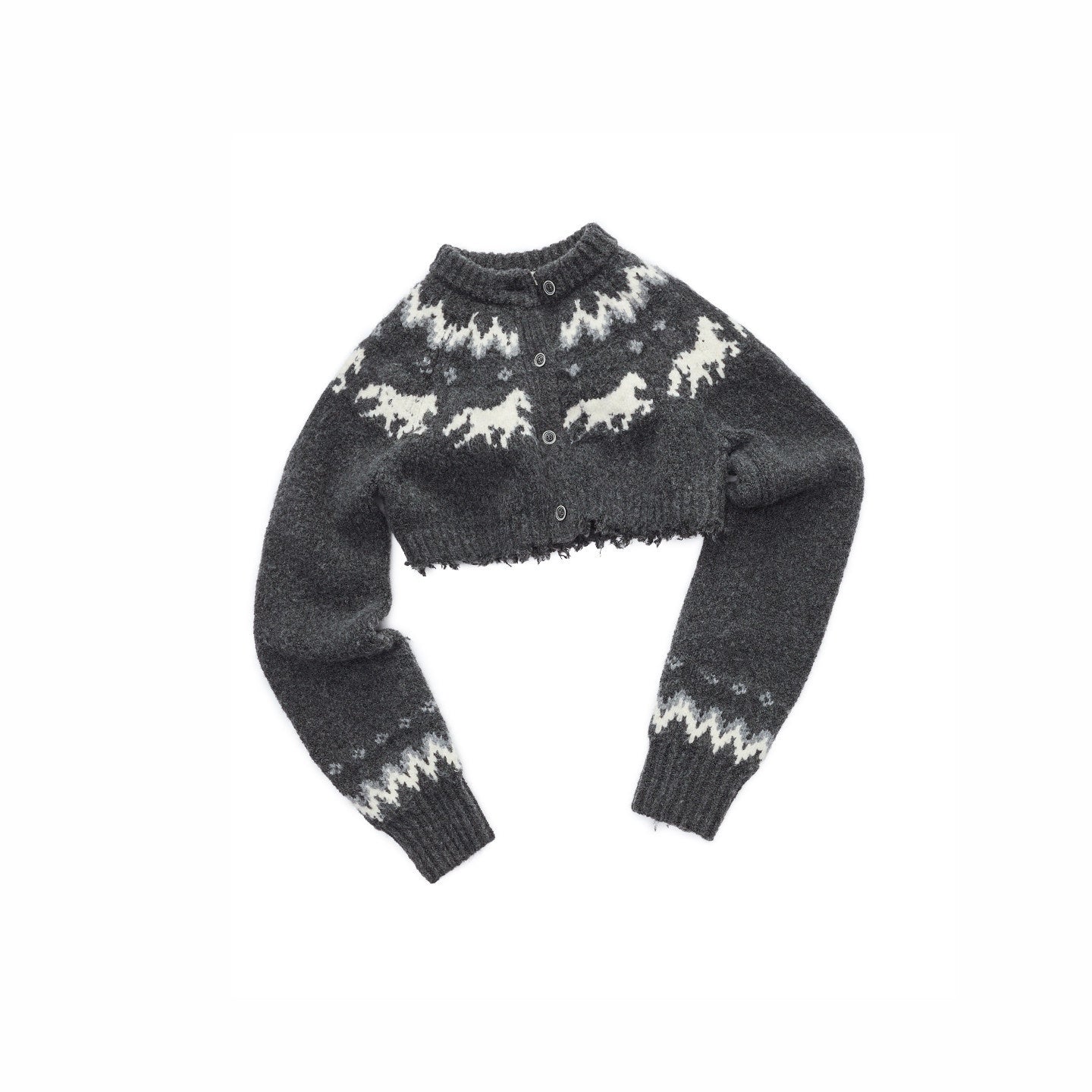1JINN_STUDIO_Pony_Jacquard_Knit_Short_Cardigan_High_Waist_Women&