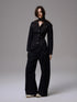 1JINN STUDIO Raw Denim Deconstructed Wide Shoulder Women&