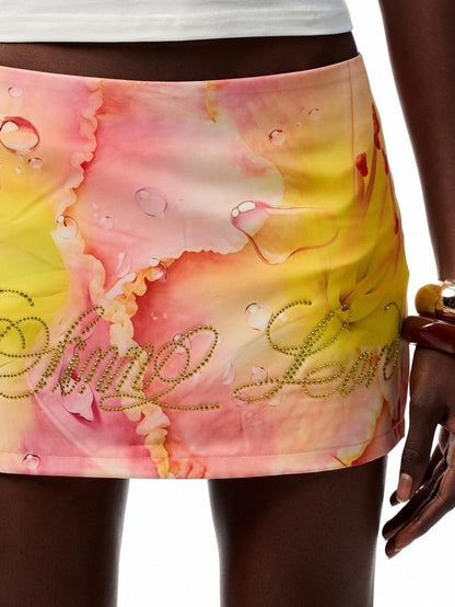 1JINN STUDIO Relaxed Resort Floral Allover Print Slimming Hip Hugging Women&