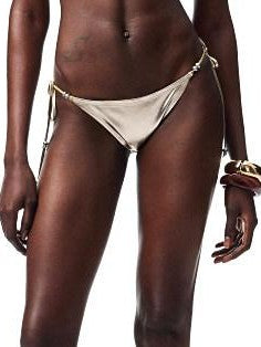 1JINN STUDIO Resort Laidback Metal Flower Halter Women&