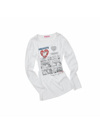 1JINN STUDIO Retro Comic Distressed Cutout Waist Women&