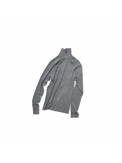 1JINN STUDIO Rhinestone High Neck Raglan Sleeve Women&