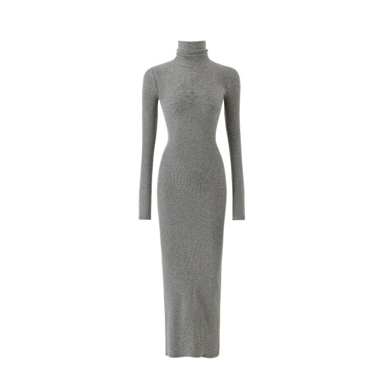 1JINN_STUDIO_Rhinestone_High_Neck_Slimming_Midlength_Women&