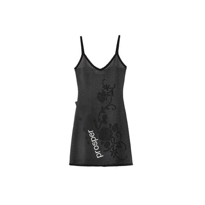 1JINN_STUDIO_Rose_Floral_Knitted_Cutout_Shimmer_V-neck_Waist_Cinch_Women&
