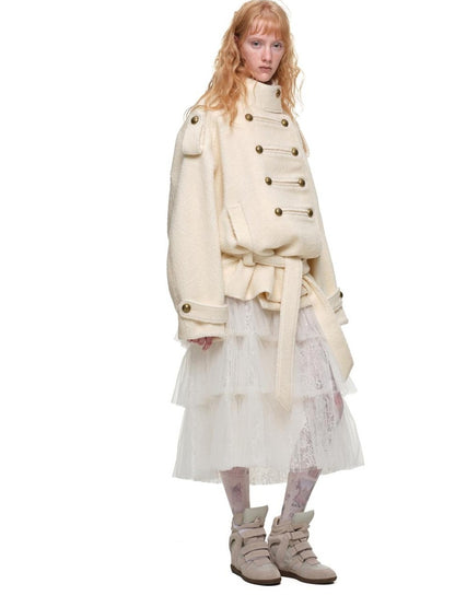 1JINN STUDIO Ruched Layered Princess Style Women&