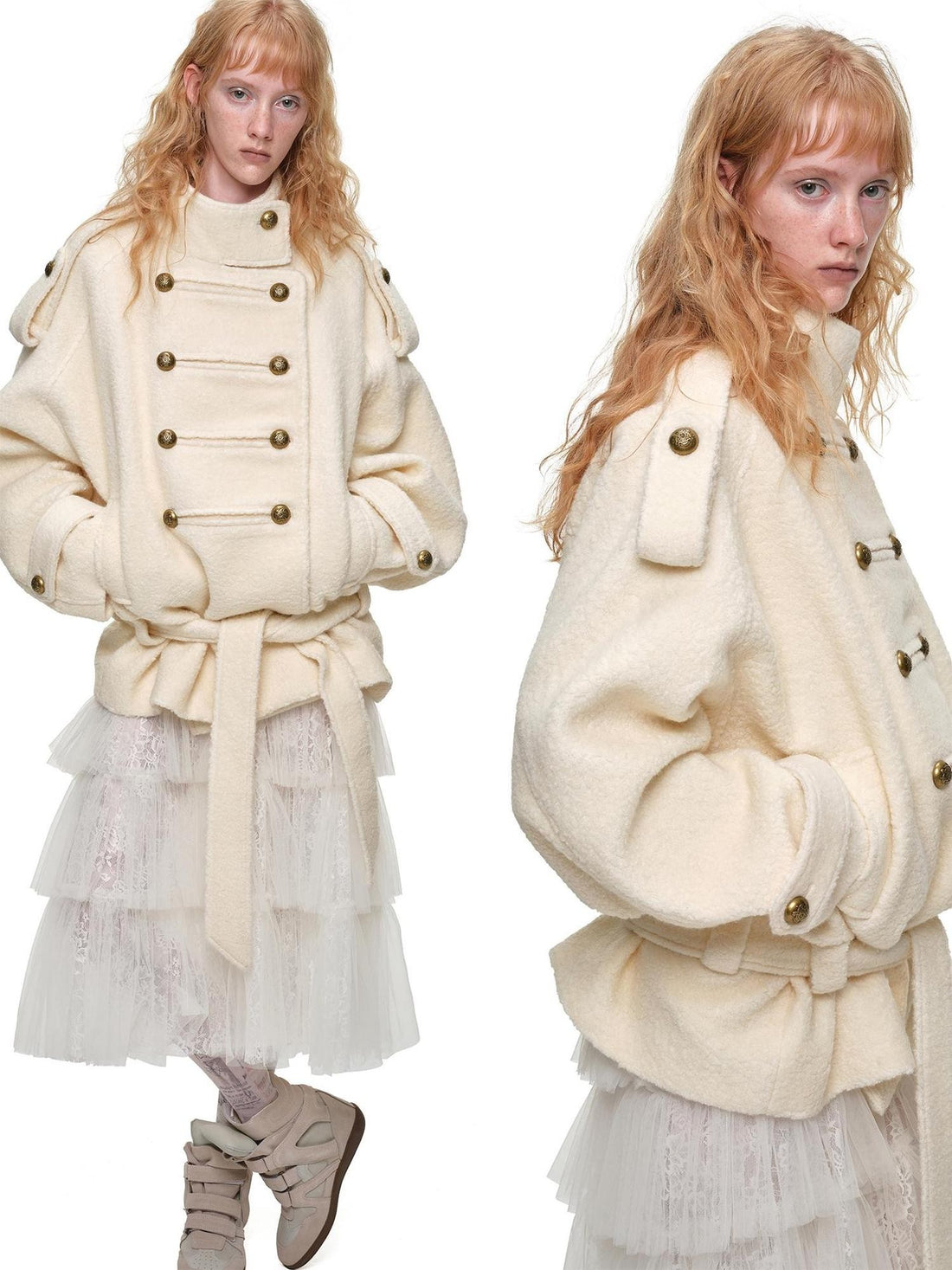 1JINN STUDIO Ruched Layered Princess Style Women&