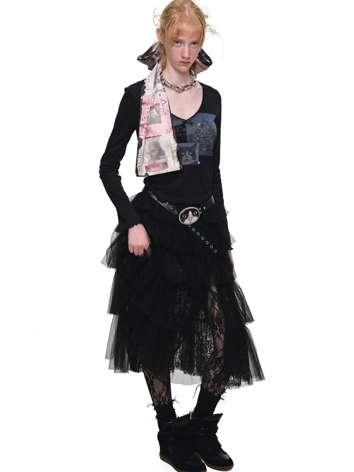 1JINN STUDIO Ruched Layered Princess Style Women&