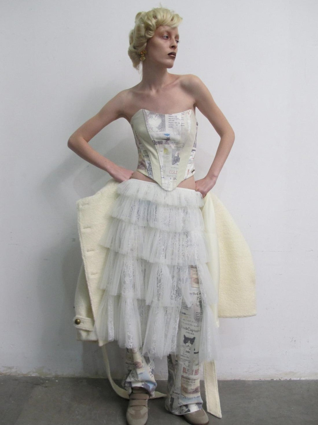 1JINN STUDIO Ruched Layered Princess Style Women&