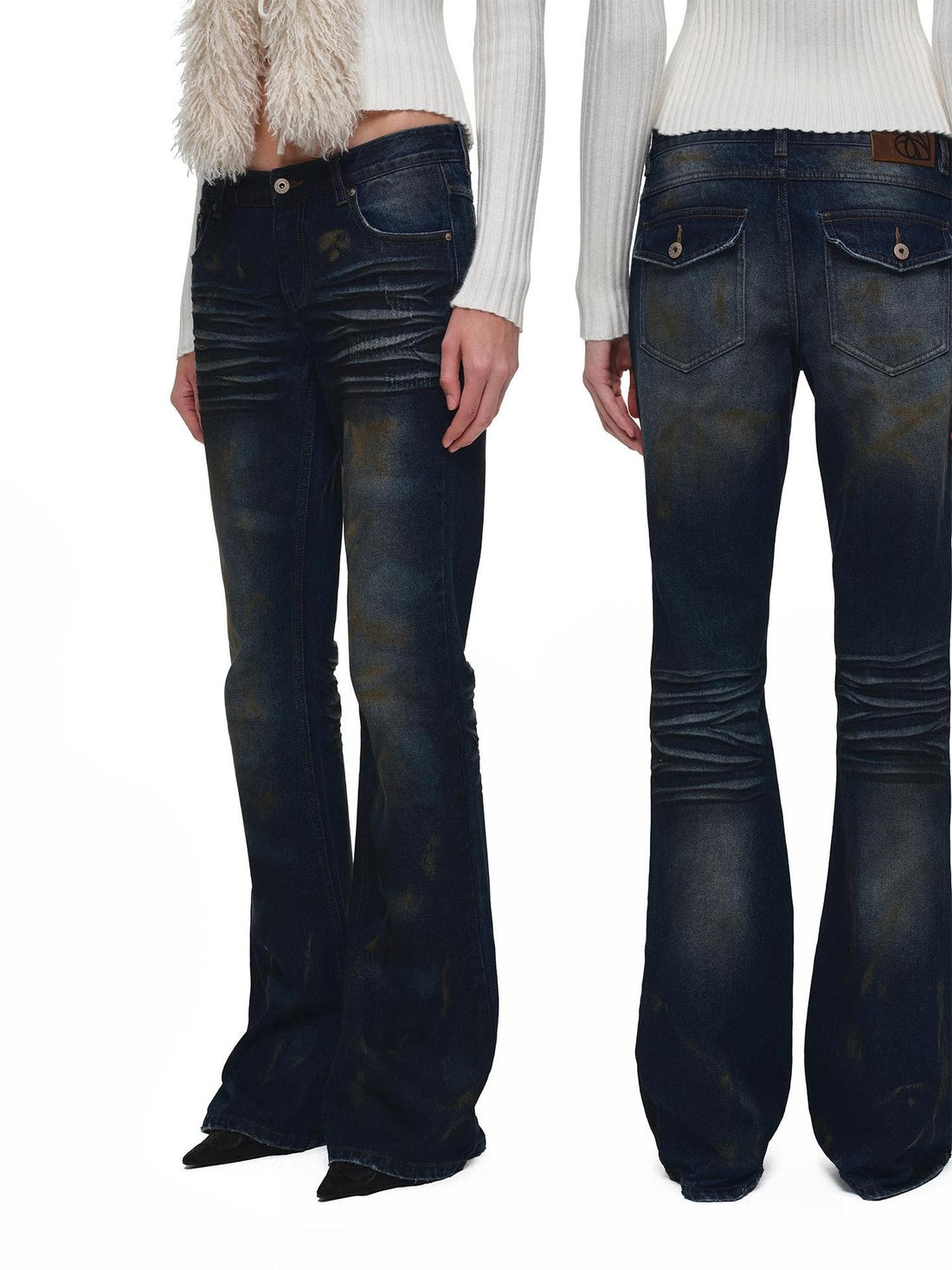 1JINN STUDIO Rust Dyed Vintage Straight Women&