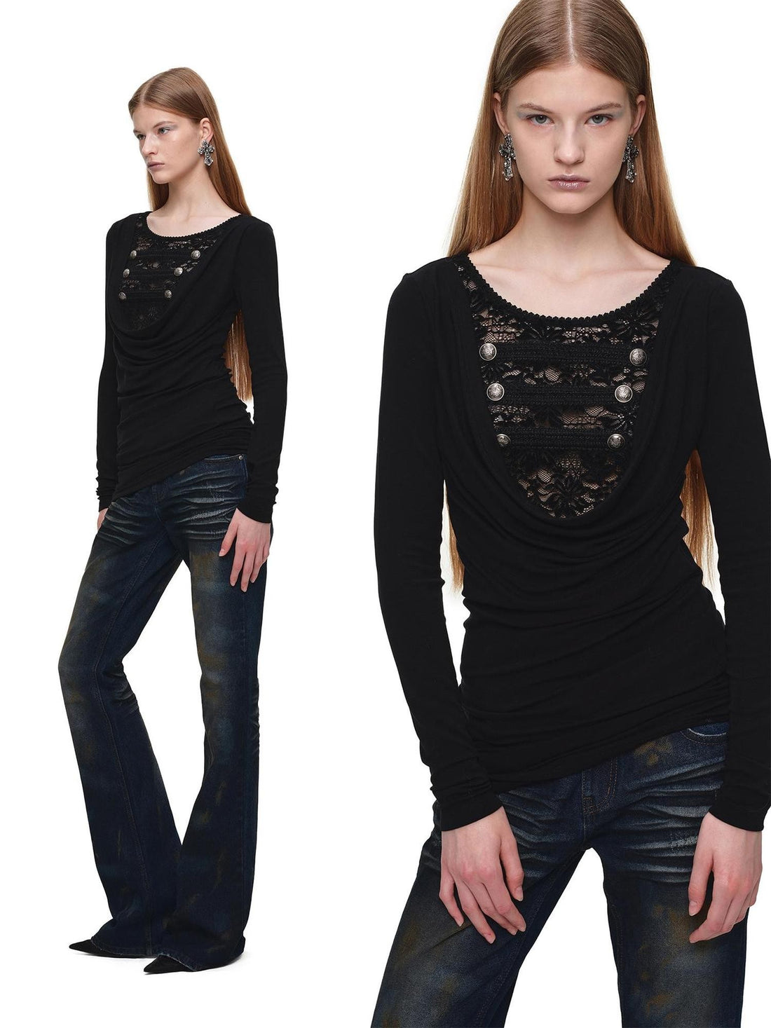 1JINN STUDIO Rust Dyed Vintage Straight Women&