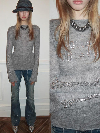 1JINN STUDIO Sequin Embroidered Sheer Cropped Women&