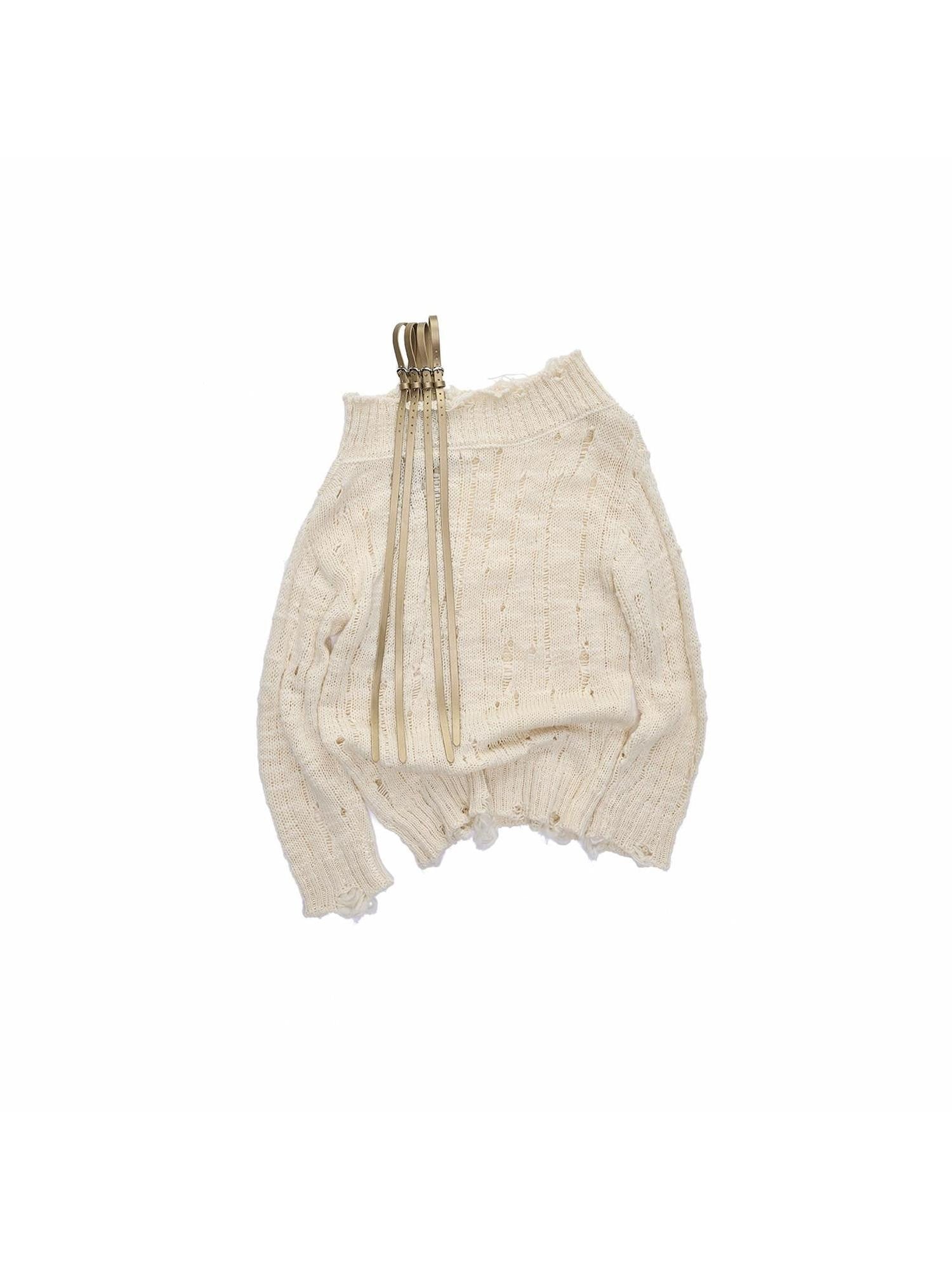1JINN STUDIO Sexy Off Shoulder Belted Cutout Women&