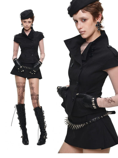 1JINN STUDIO Sheer Tattoo Print Slim Fit Women&