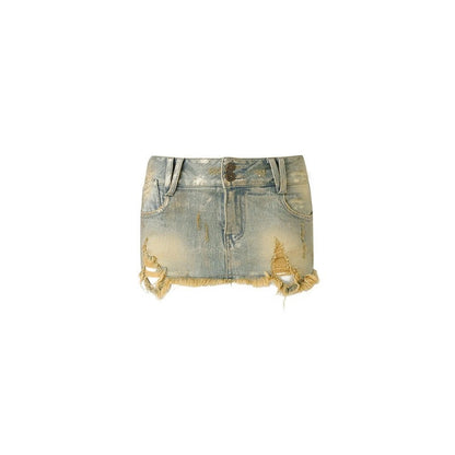 1JINN_STUDIO_Slimming_Gold_Foil_Ripped_Low_Waist_Hip_Hugging_Women&