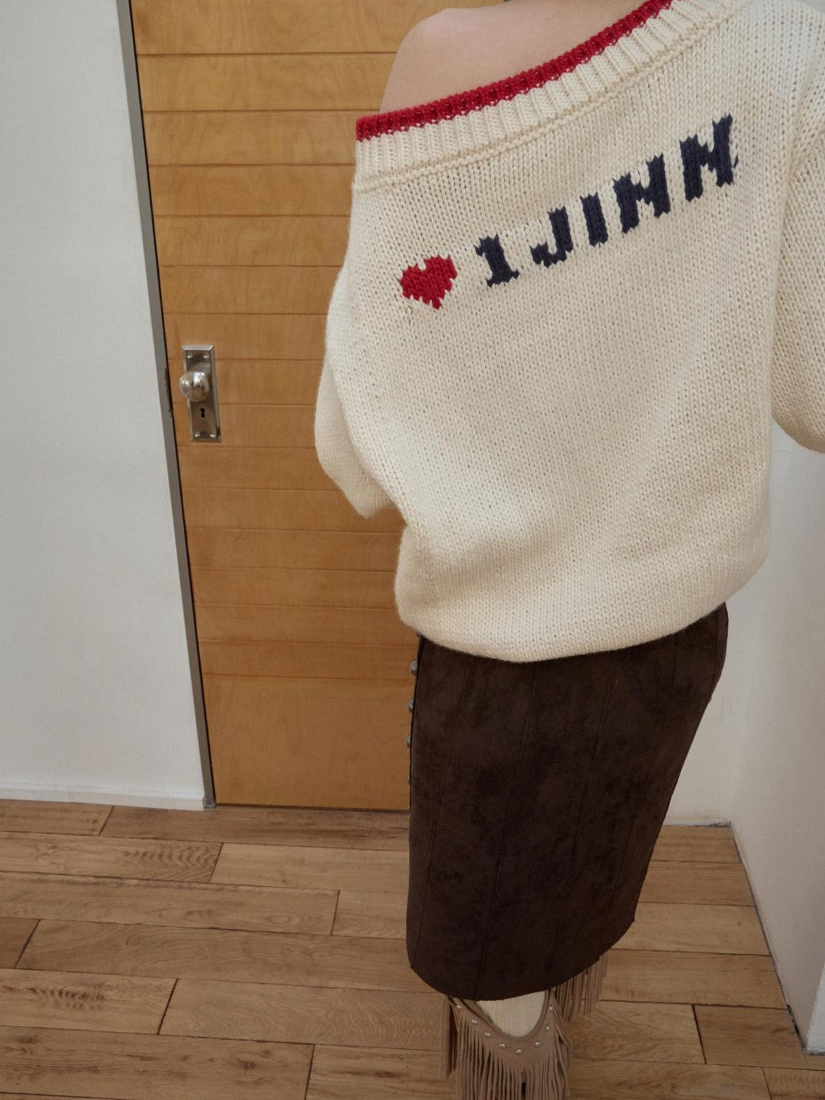 1JINN STUDIO Slouchy Fair Isle Jacquard Chunky Women&