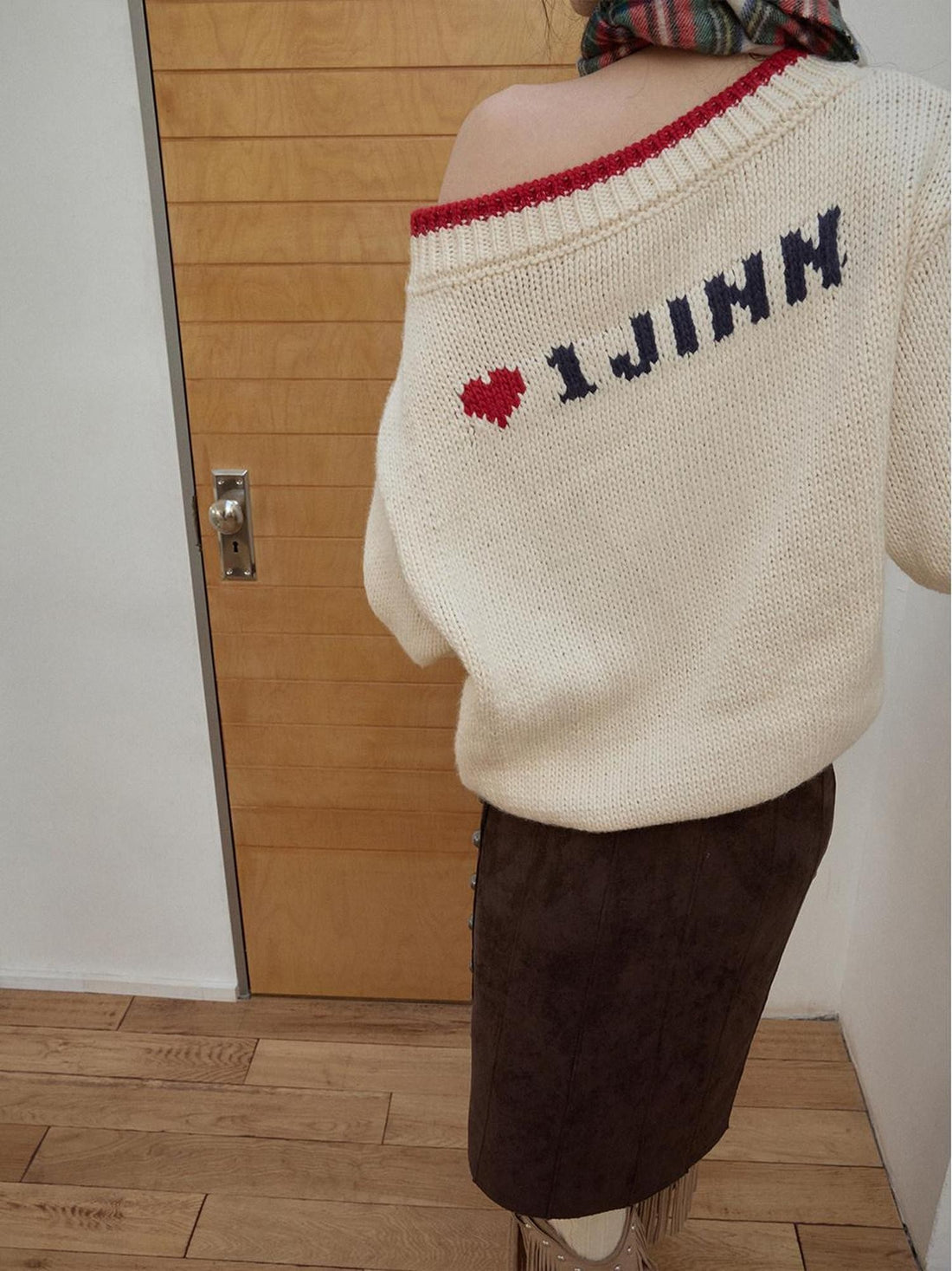 1JINN STUDIO Slouchy Fair Isle Jacquard Chunky Women&