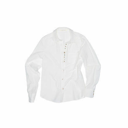 1JINN_STUDIO_Solid_Irregular_Shell_Button_Long_Sleeve_Slim_Fit_Women&