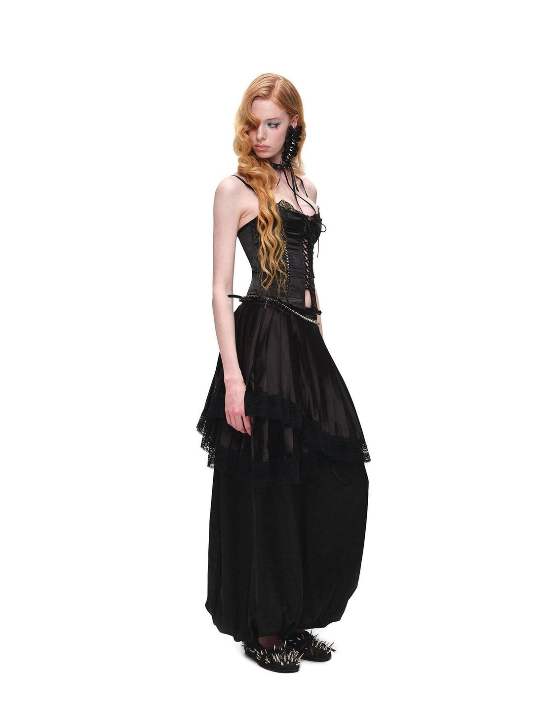 1JINN STUDIO Solid Loose Balloon Cuffed Ankle Lightweight Women&