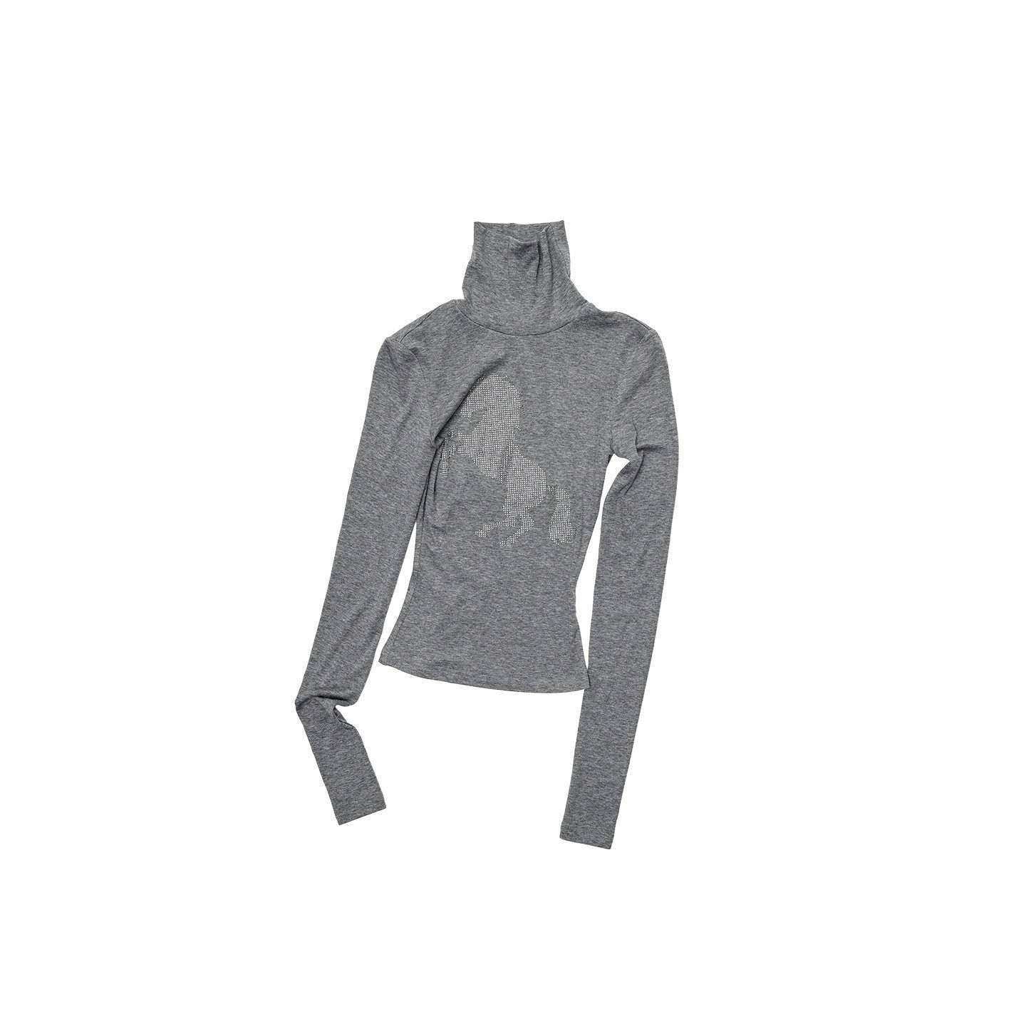 1JINN_STUDIO_Solid_Rhinestone_Mock_Neck_Slim_Fit_Women&