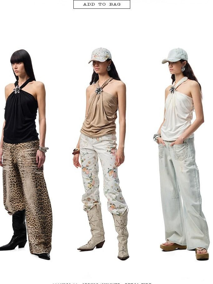 Solid Ruched V Knot High Stretch Women&