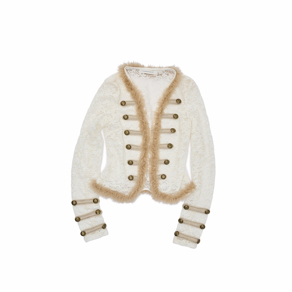 1JINN_STUDIO_Spliced_Napoleon_V-neck_Slim_Fit_Long_Sleeve_Cardigan_Women&