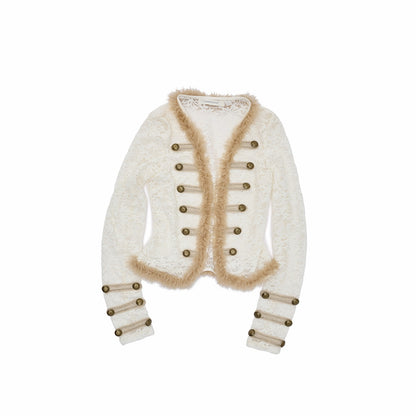 1JINN_STUDIO_Spliced_Napoleon_V-neck_Slim_Fit_Long_Sleeve_Cardigan_Women&