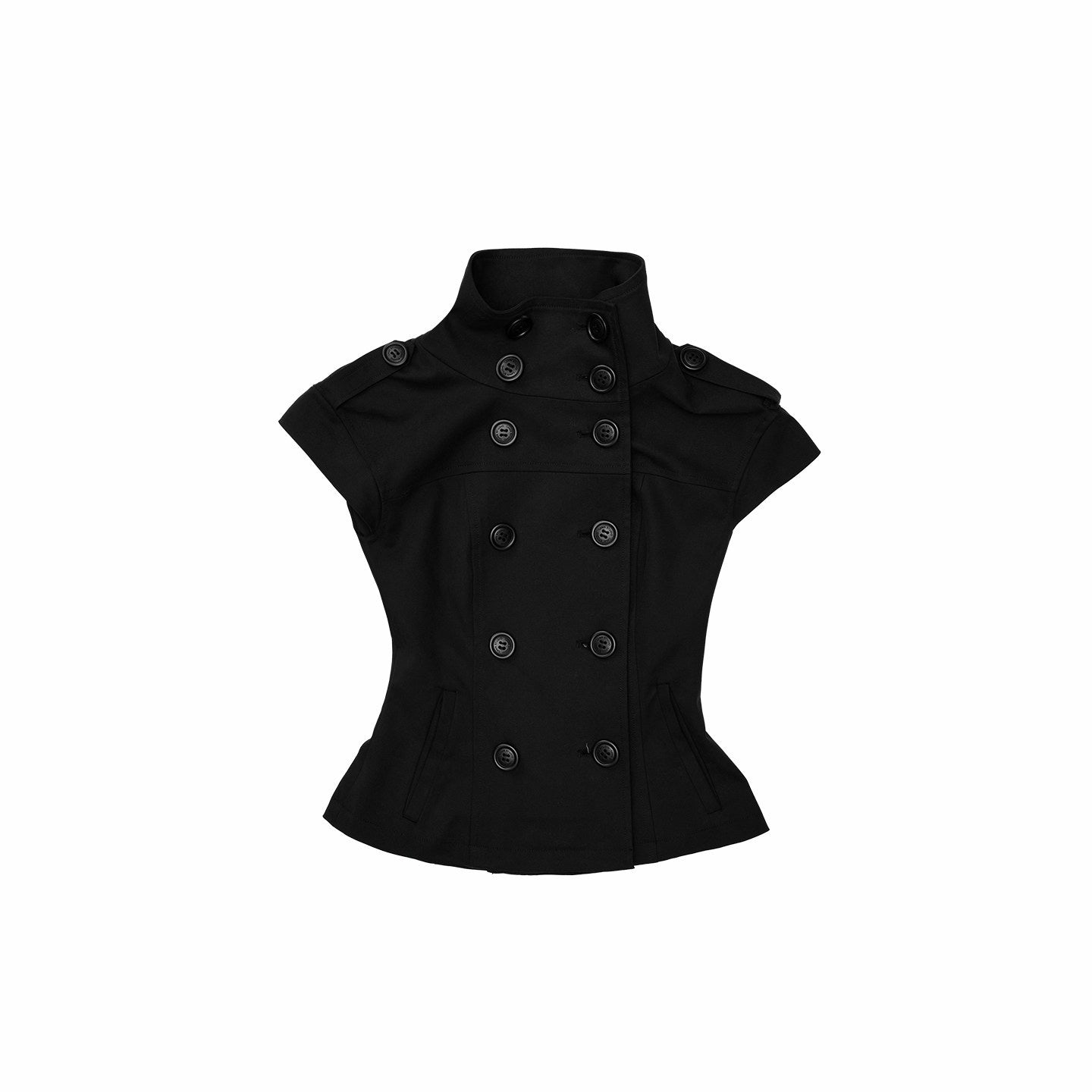 1JINN_STUDIO_Stand_Collar_Double_Breasted_Waist_Cinched_Slimming_Women&