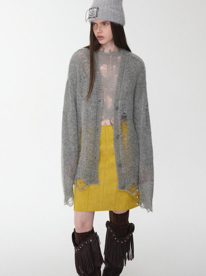 1JINN STUDIO Star Openwork Distressed Women&