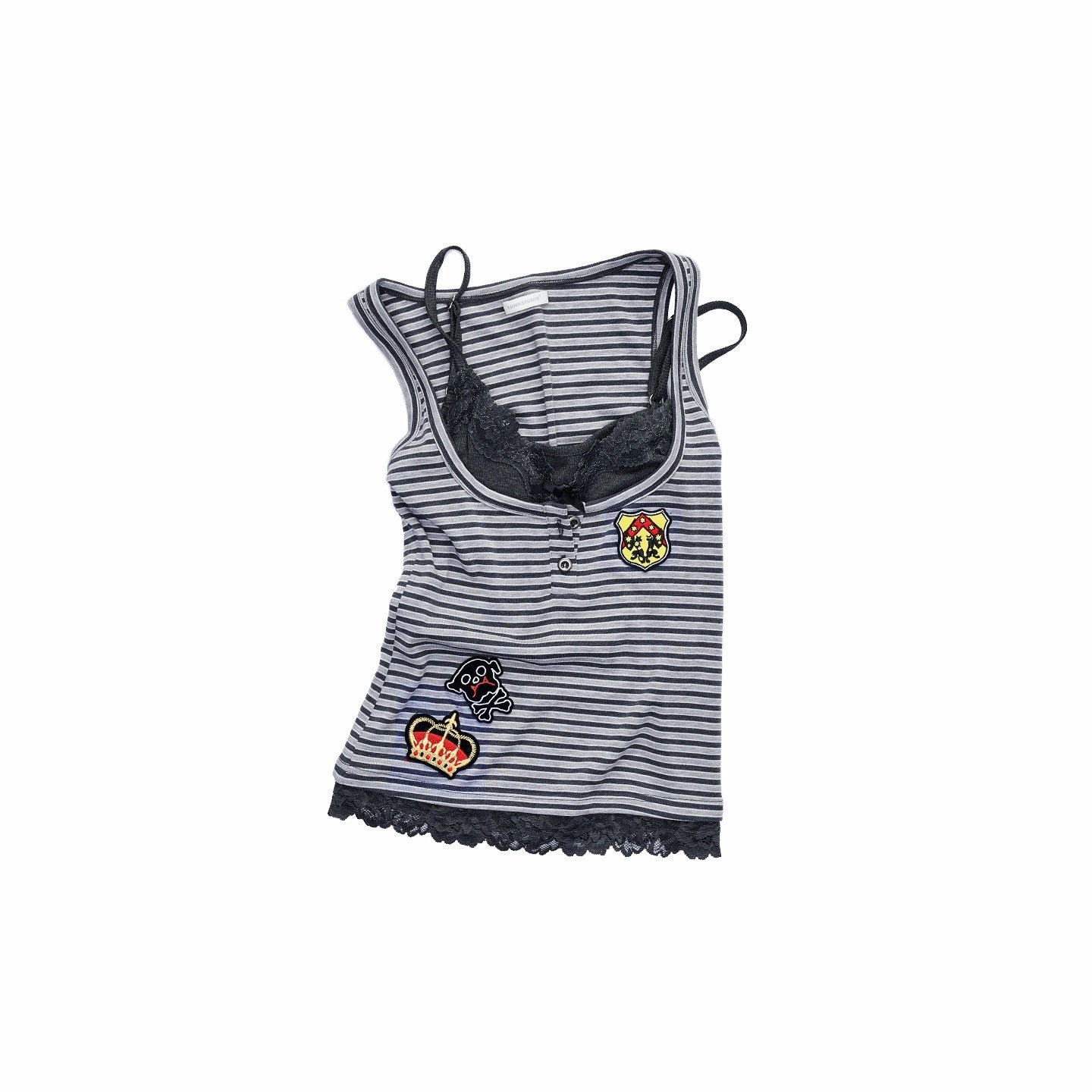 1JINN_STUDIO_Striped_Faux_Two_Piece_Slim_Women&
