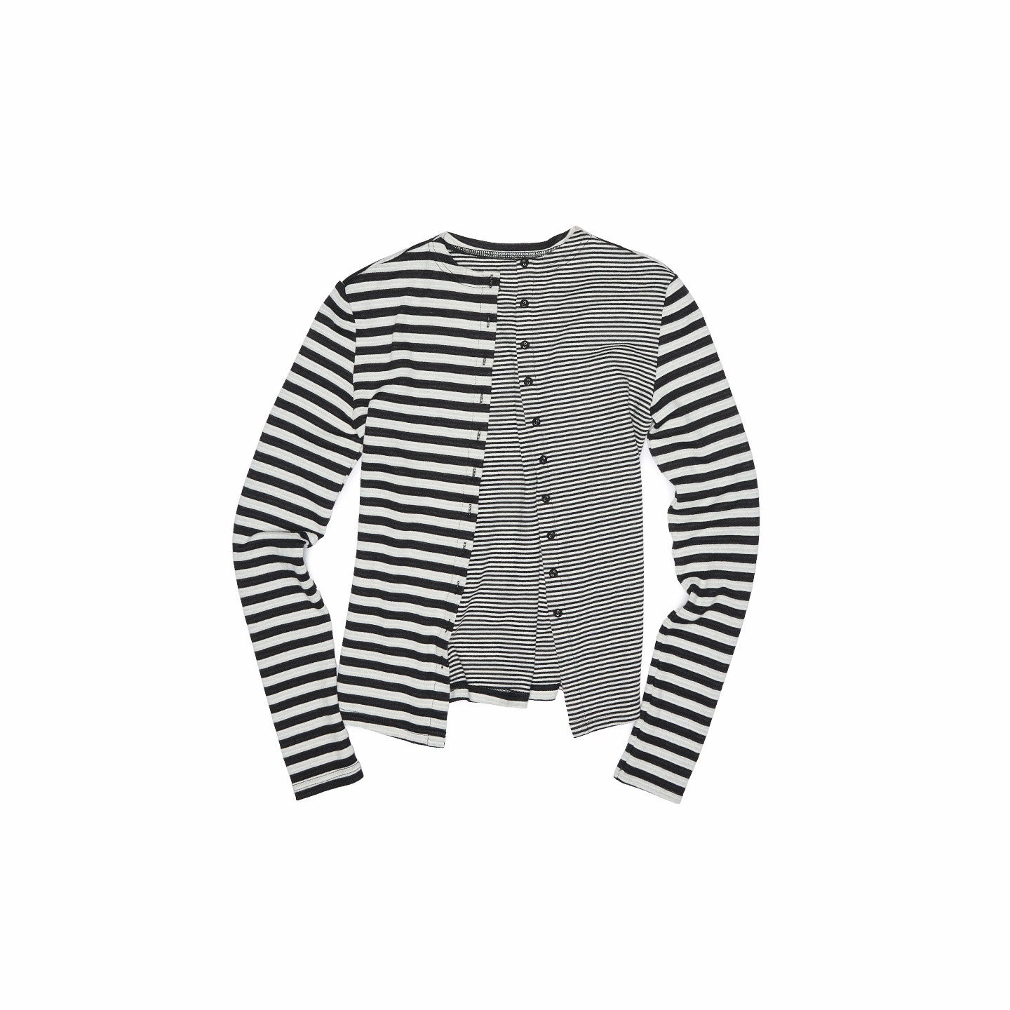 1JINN_STUDIO_Striped_Patchwork_Racerback_Cardigan_Straight_Leg_Women&
