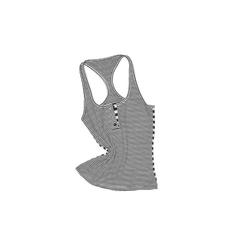 1JINN_STUDIO_Striped_Patchwork_Racerback_Cardigan_Straight_Leg_Women&