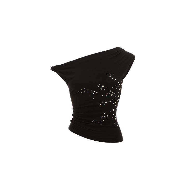 1JINN_STUDIO_Studded_One_Shoulder_Asymmetrical_Fitted_Women&